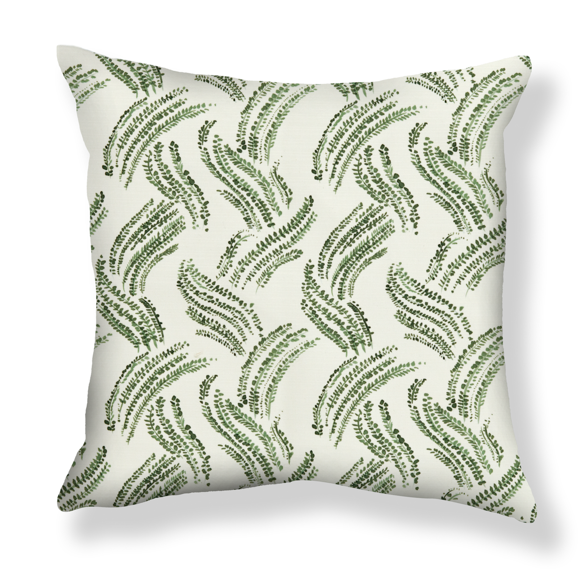 Wavy Grass Pillow in Leafy Green