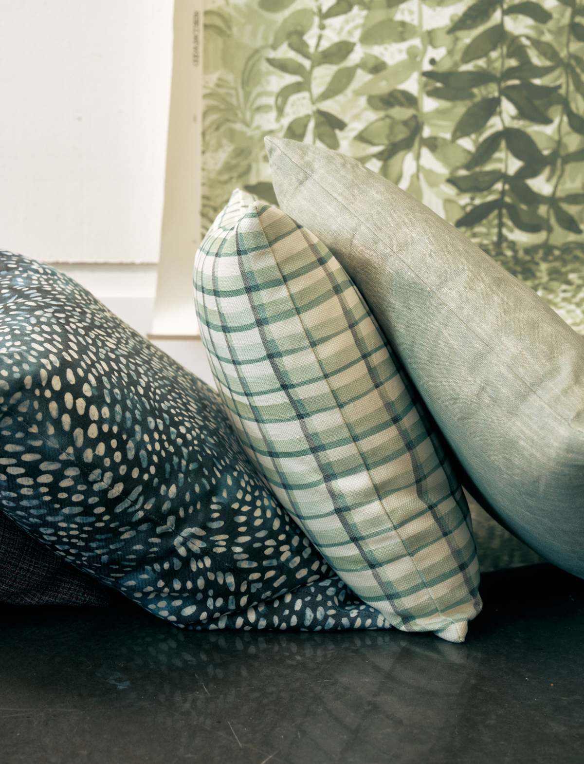 Speckled Fabric in Navy