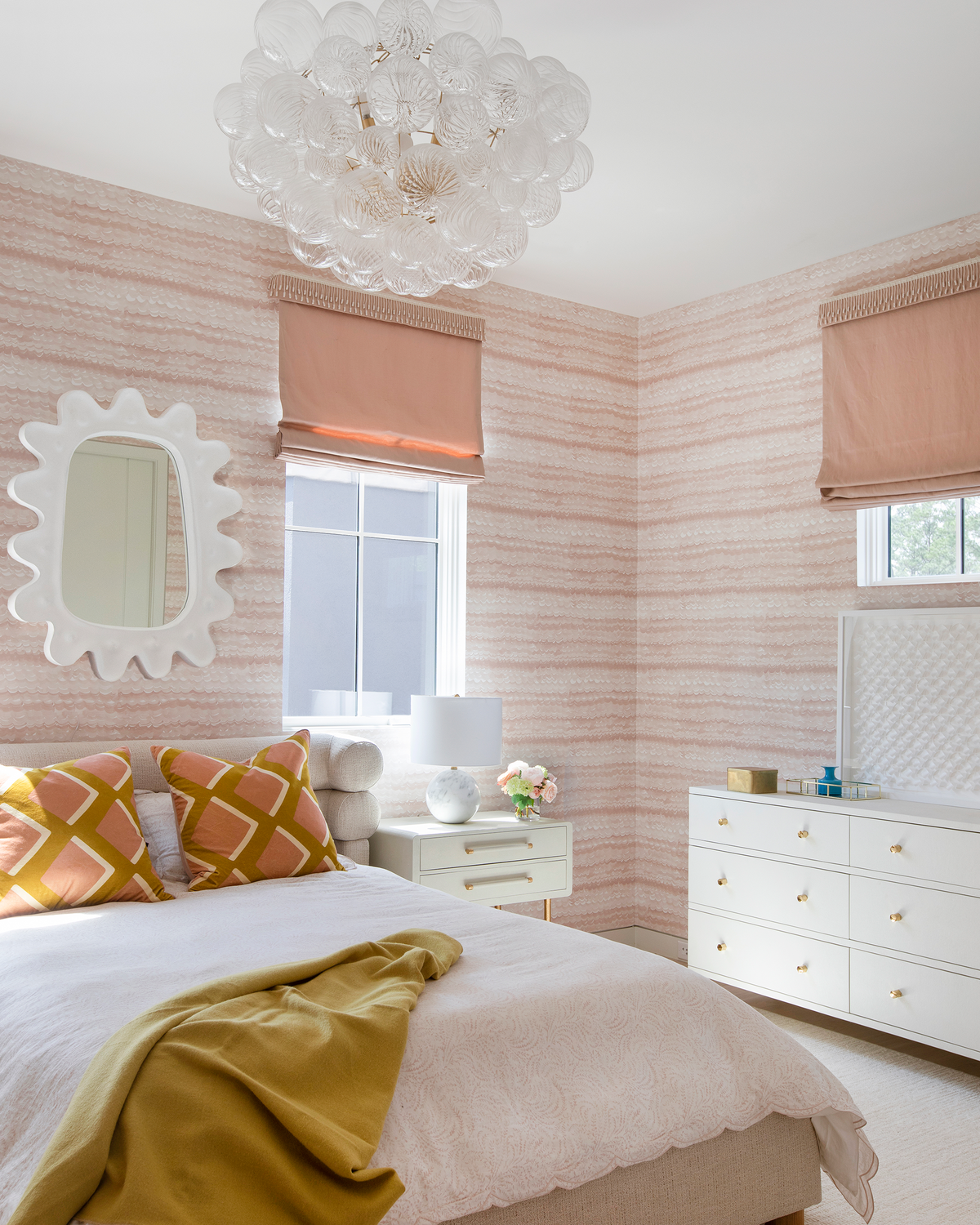 Oceanwave Wallpaper in Taupe