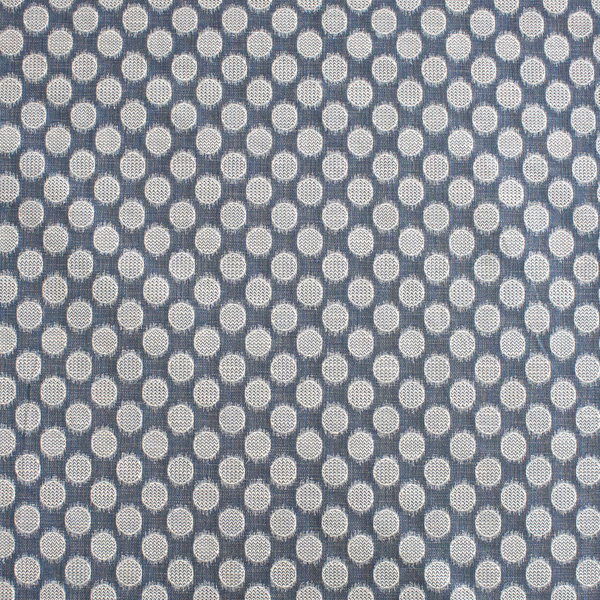 Chevron Dots Fabric in Dark Blue