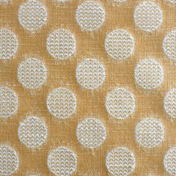 Chevron Dots Fabric in Goldenrod