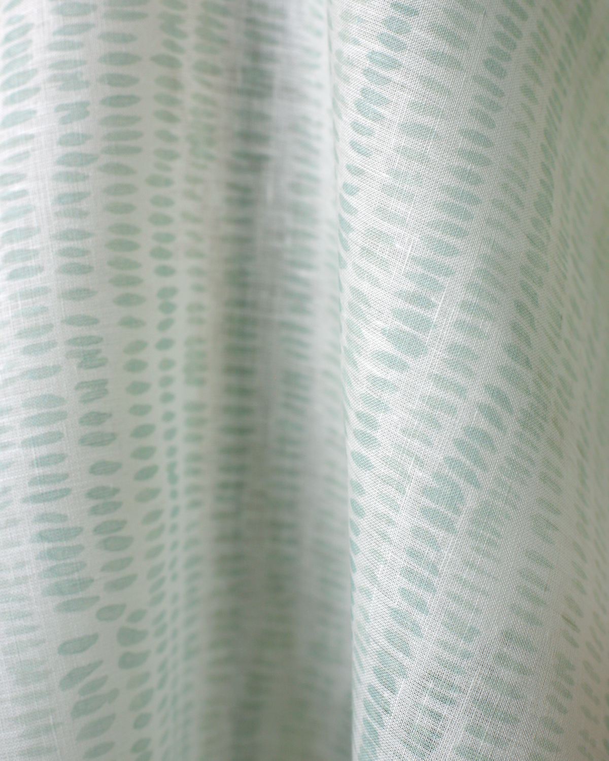 Dashes Sheer Fabric in Cloud