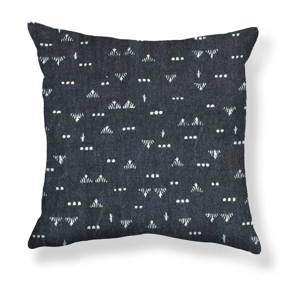 Grass Pillow in Blue-Black