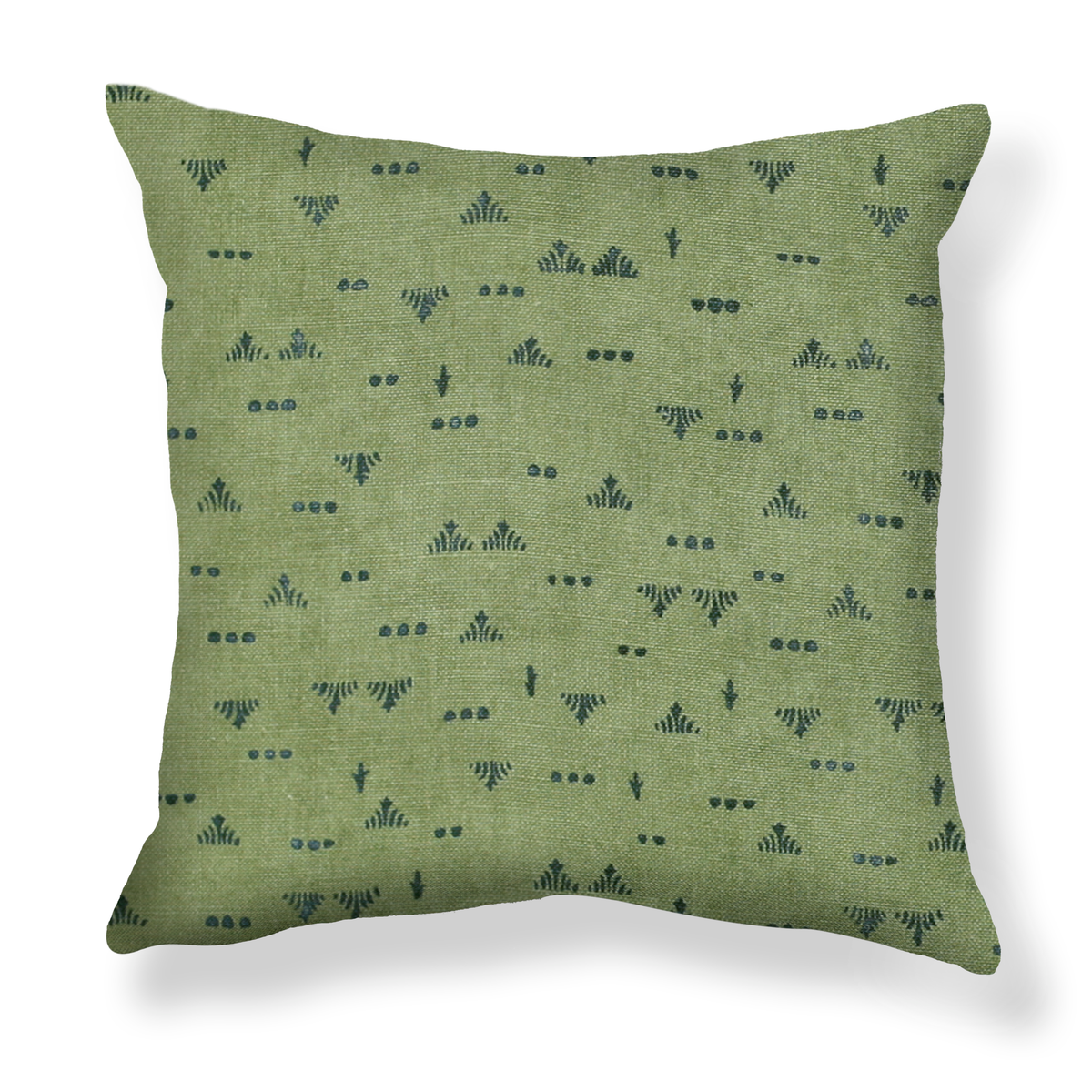 Grass Pillow in Green/Blue