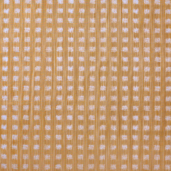 Gridded Ikat Fabric in Goldenrod