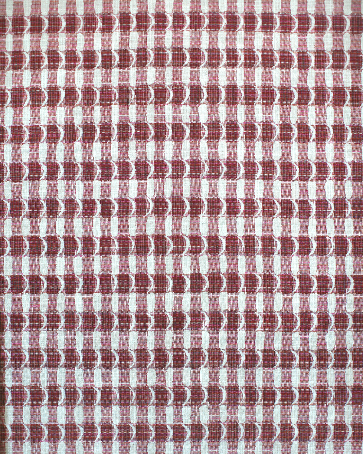 Crescent Plaid Fabric in Pink