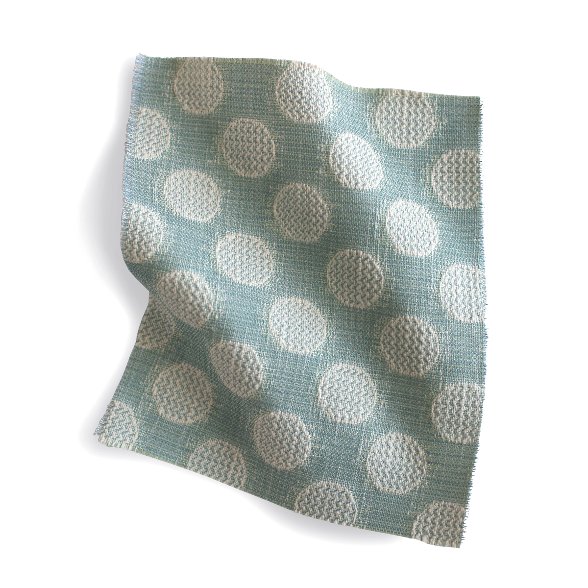 Chevron Dots Fabric in Marine