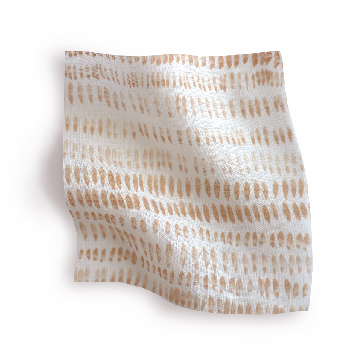 Dashes Sheer Fabric in Toffee