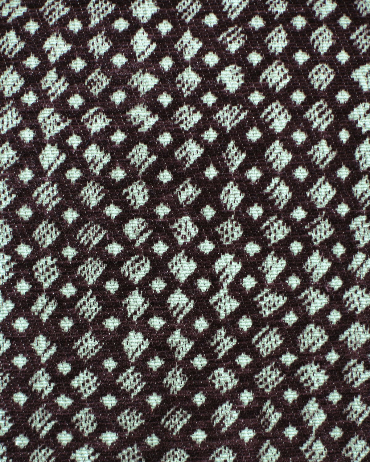 Mini Diamonds Fabric in Brown/Sage