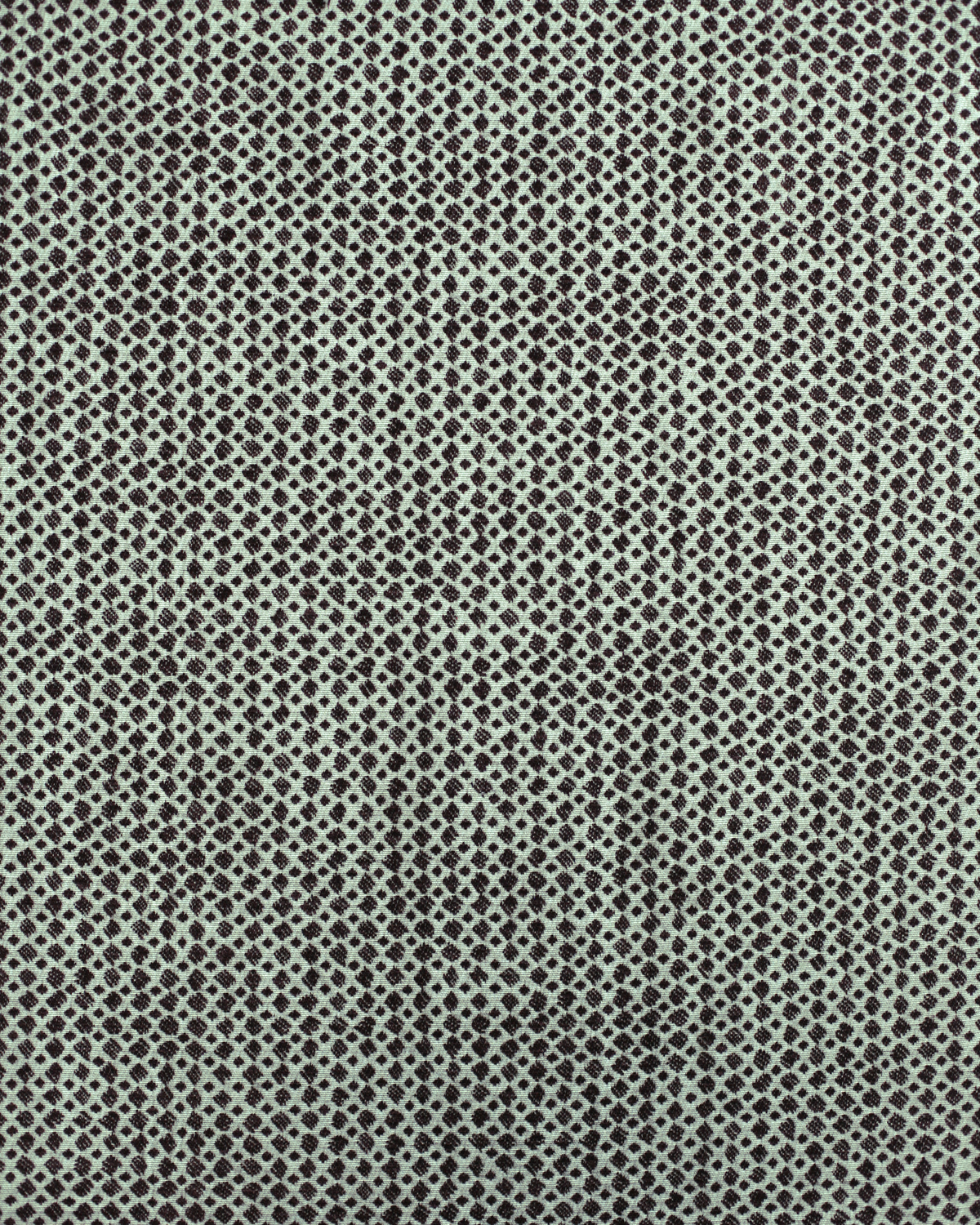 Mini Diamonds Fabric in Brown/Sage