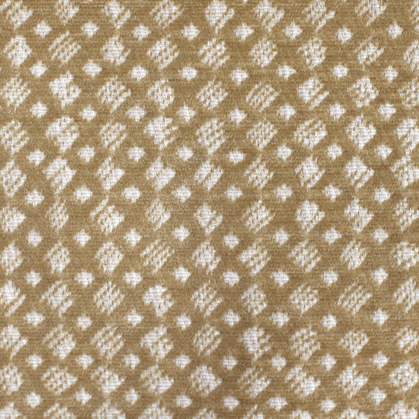 Mini Diamonds Fabric in Dark Sand