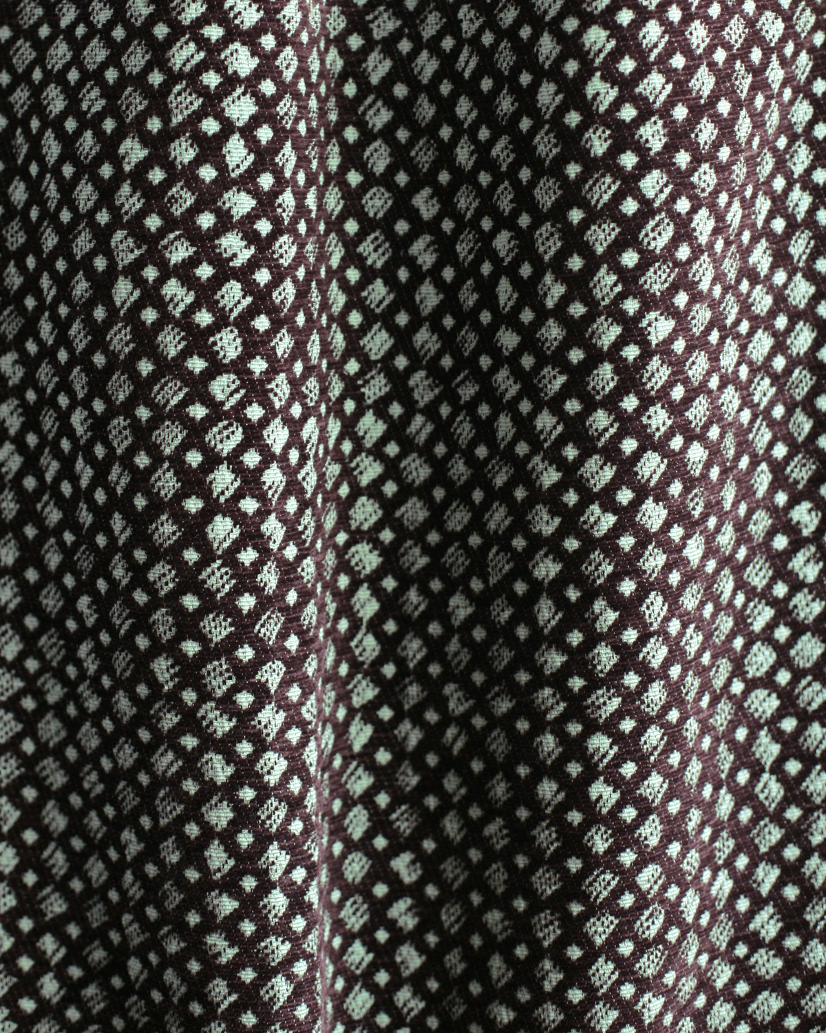 Mini Diamonds Fabric in Brown/Sage