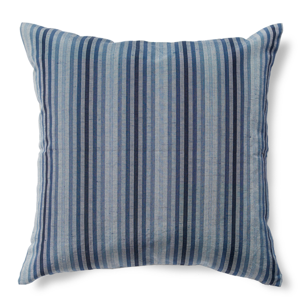 Ombré Stripe Pillow in Sea Blues