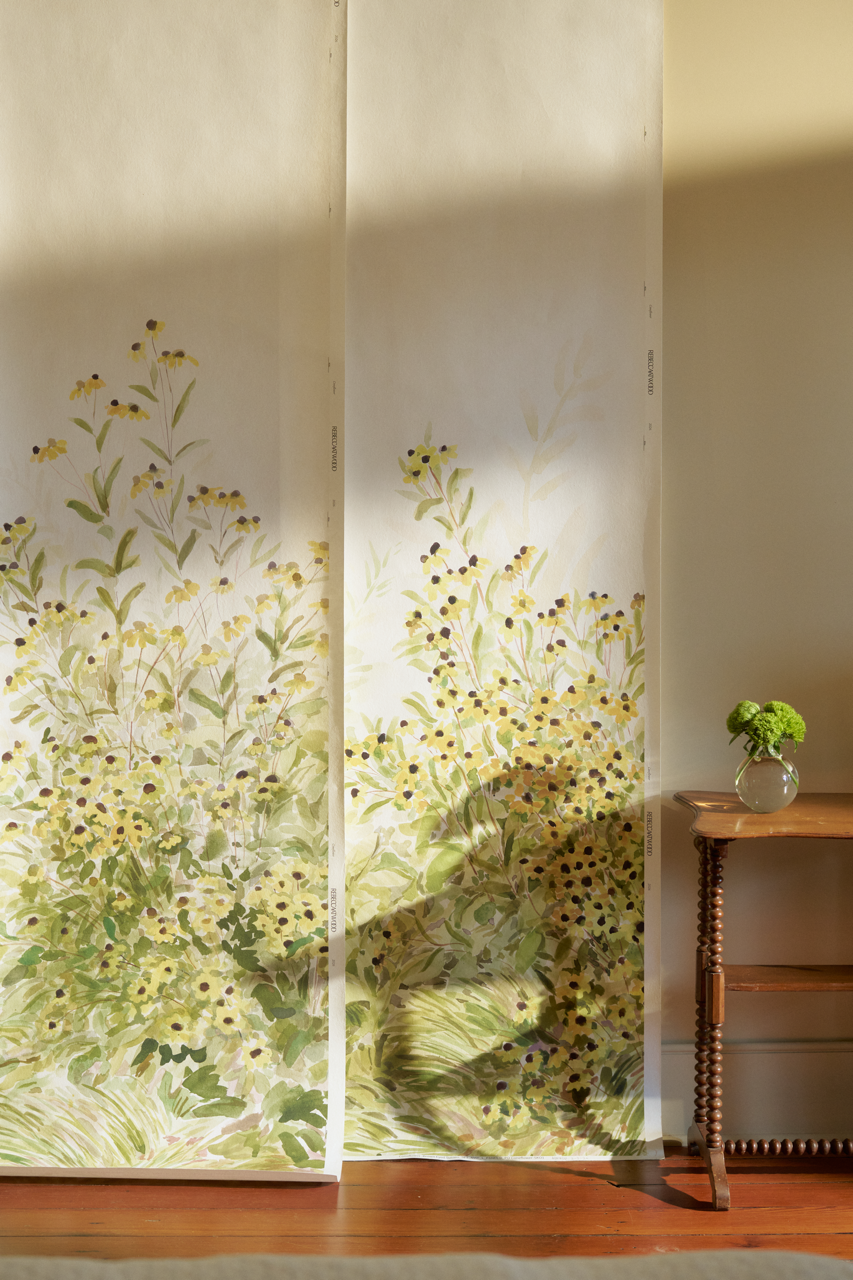 Coneflower Mural in Yellow