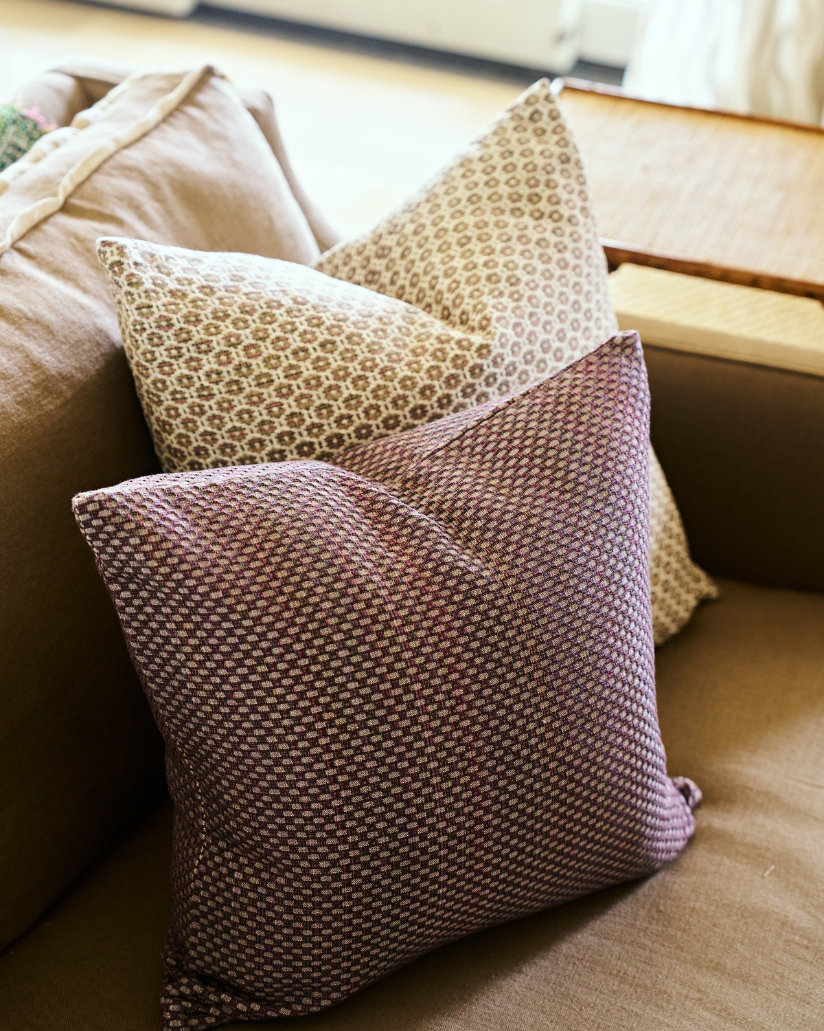 Channels Pillow in Purple