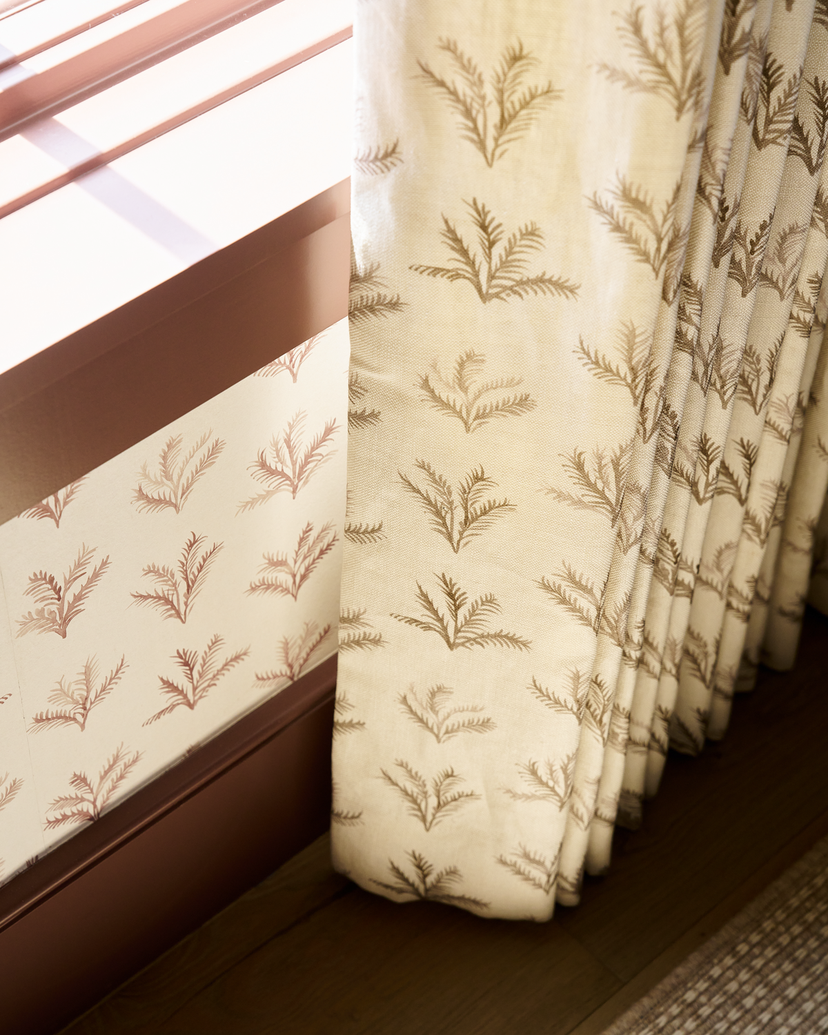 Little Palm Fabric in Taupe