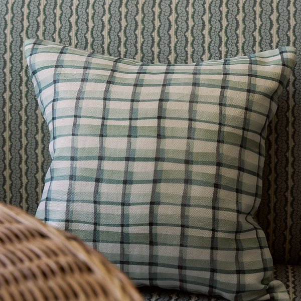 Mason Plaid Fabric in Green