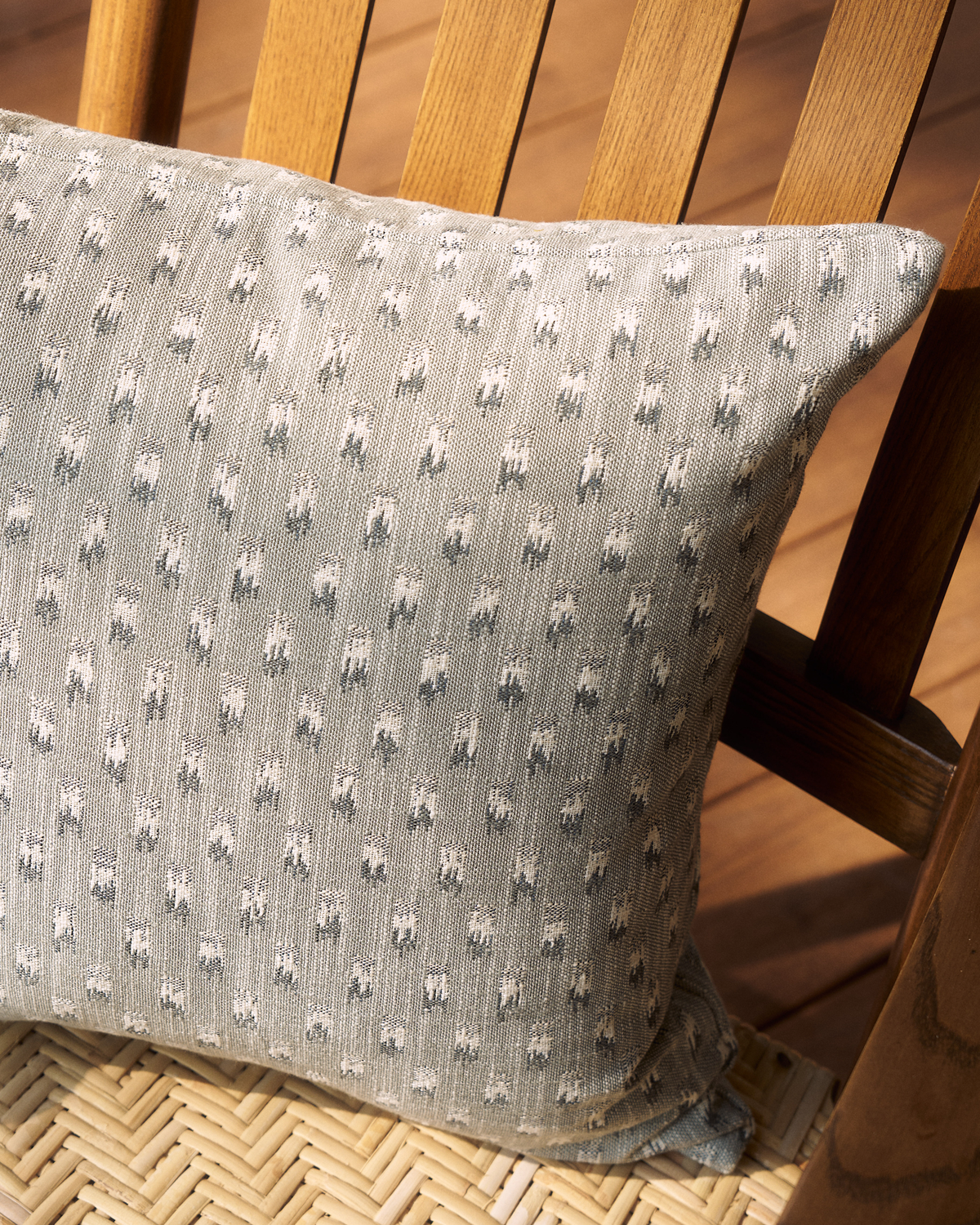 Raindrops Pillow in Gray