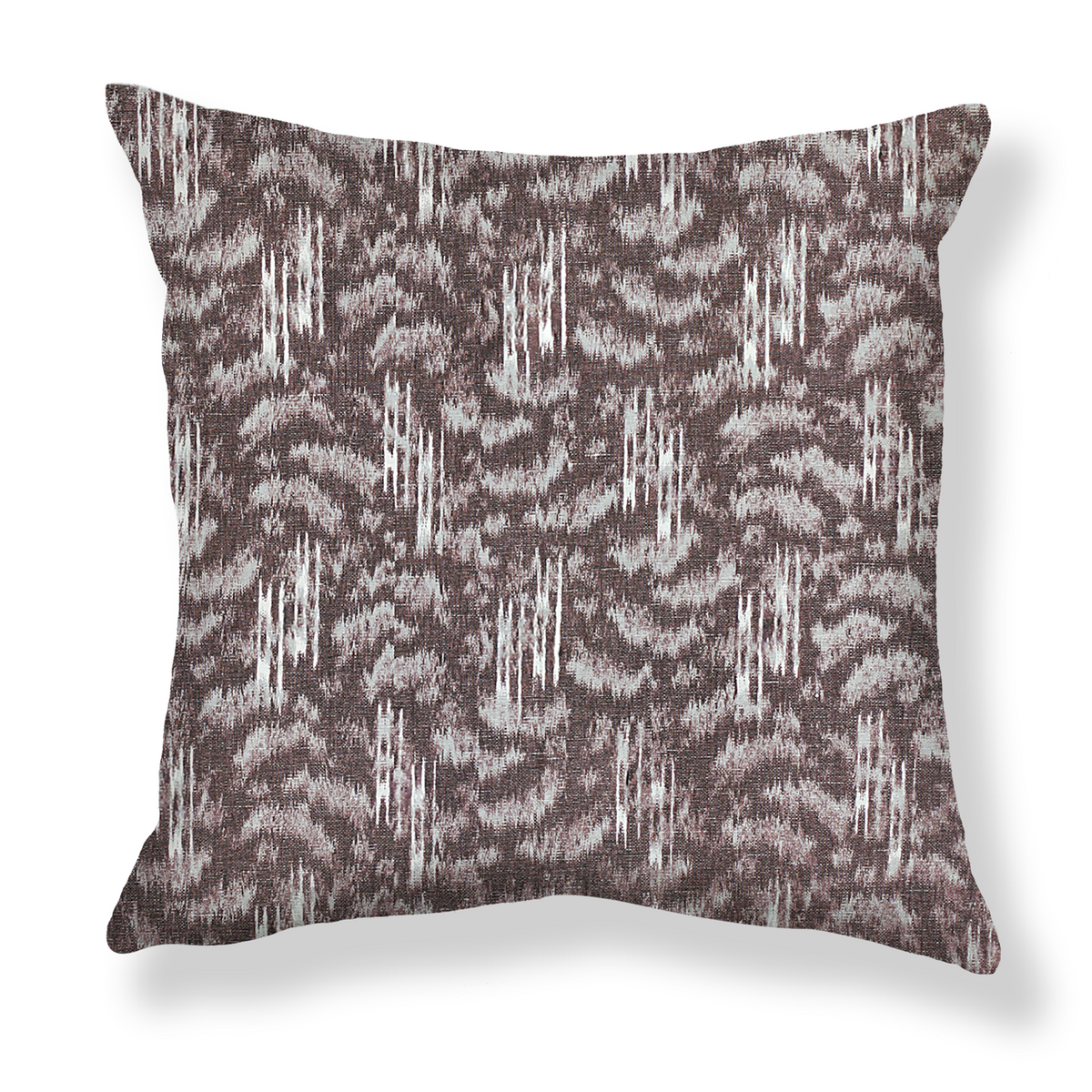 Cloudscape Warp Print Pillow in Mahogany
