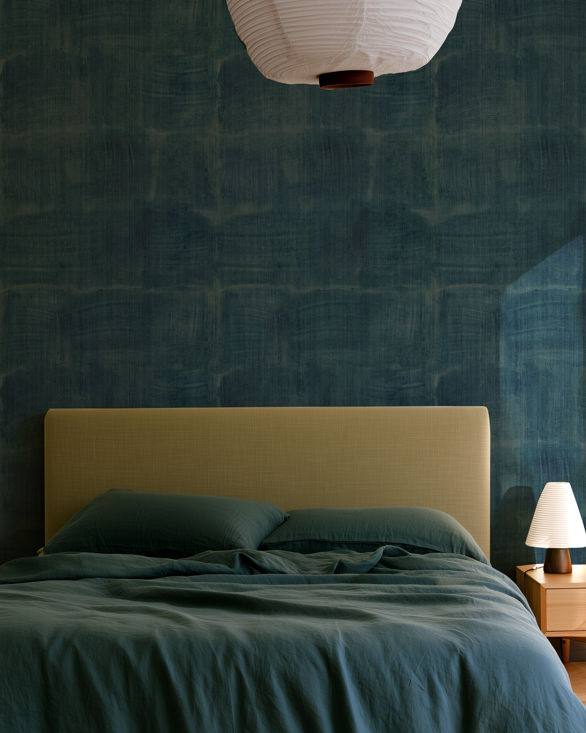 Aurora Wallpaper in Bay Blue