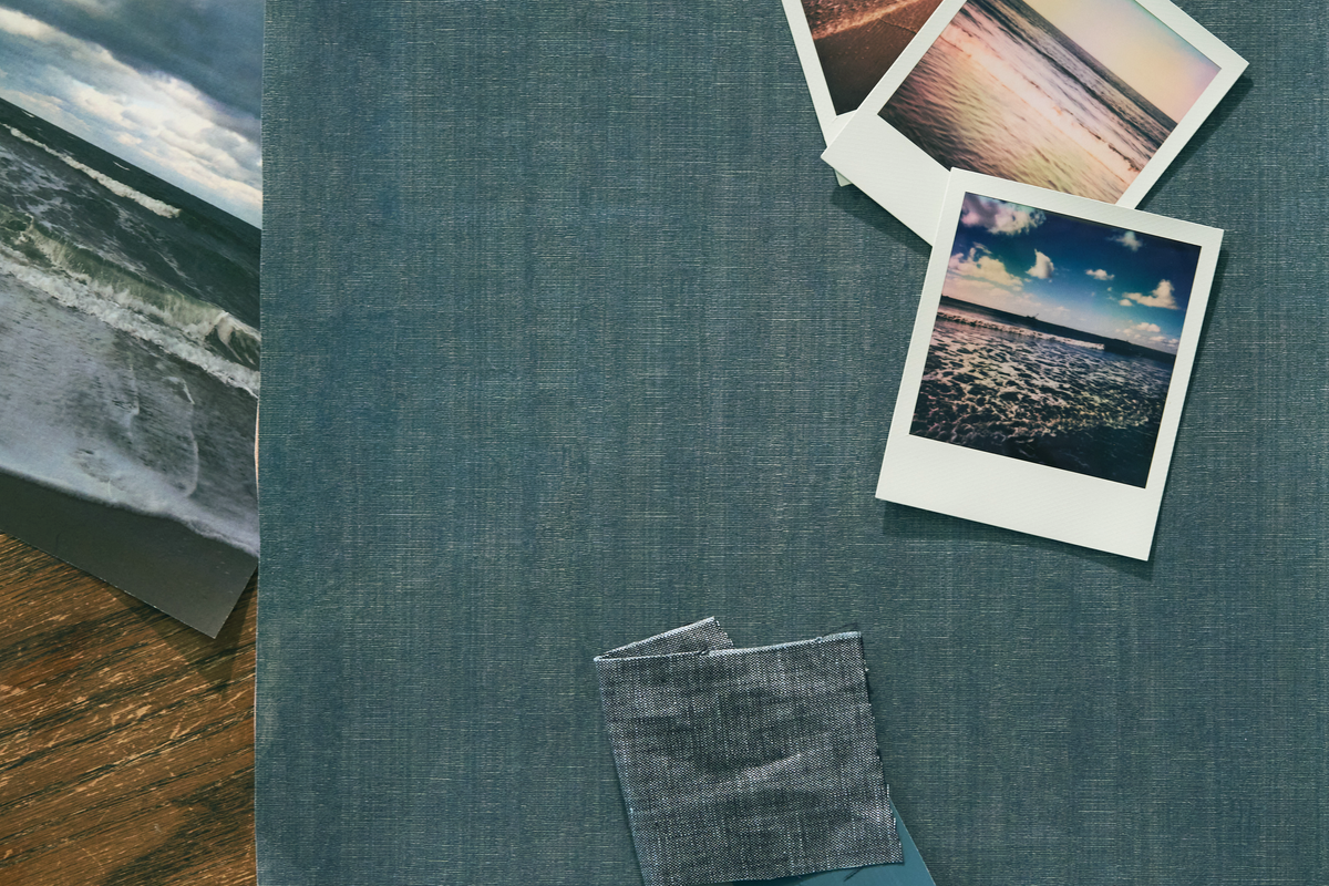 Aurora Wallpaper in Bay Blue
