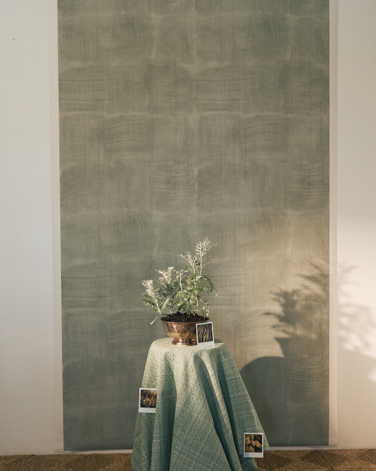 Aurora Wallpaper in Mist Green