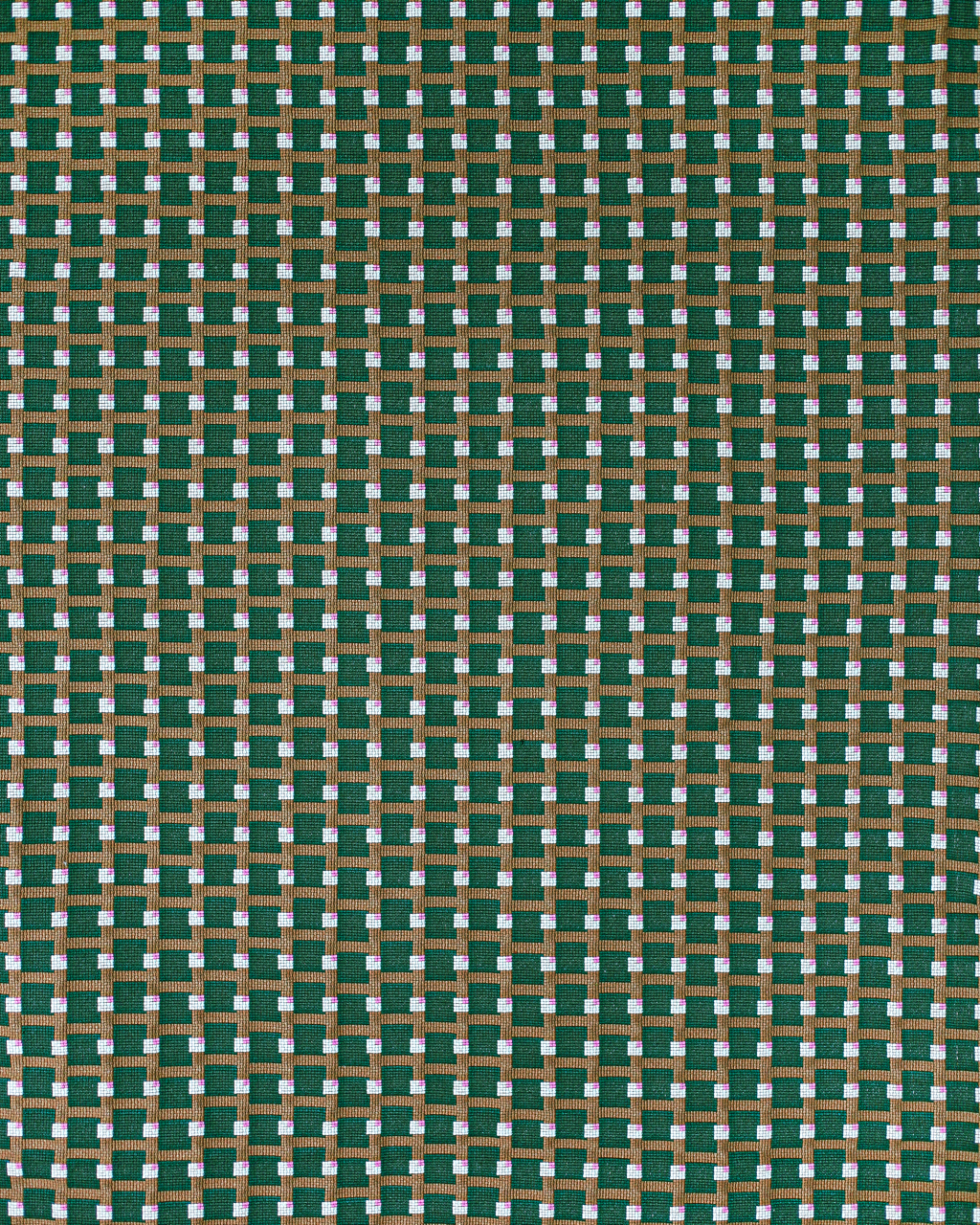 Blocks Fabric in Green/Camel