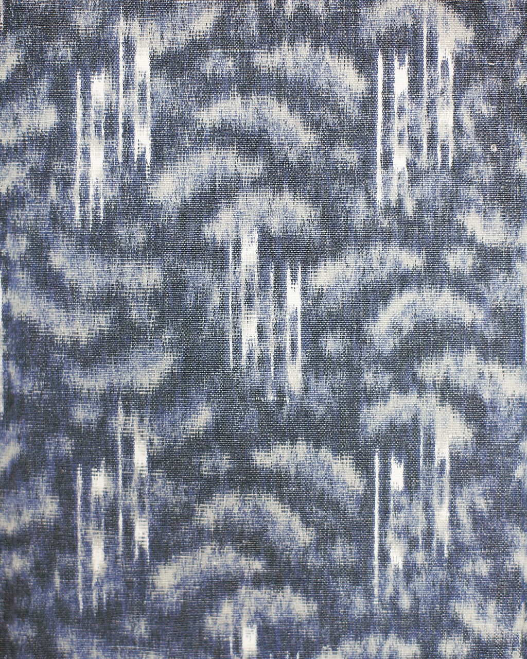 Cloudscape Warp Print Fabric in Dark Blue