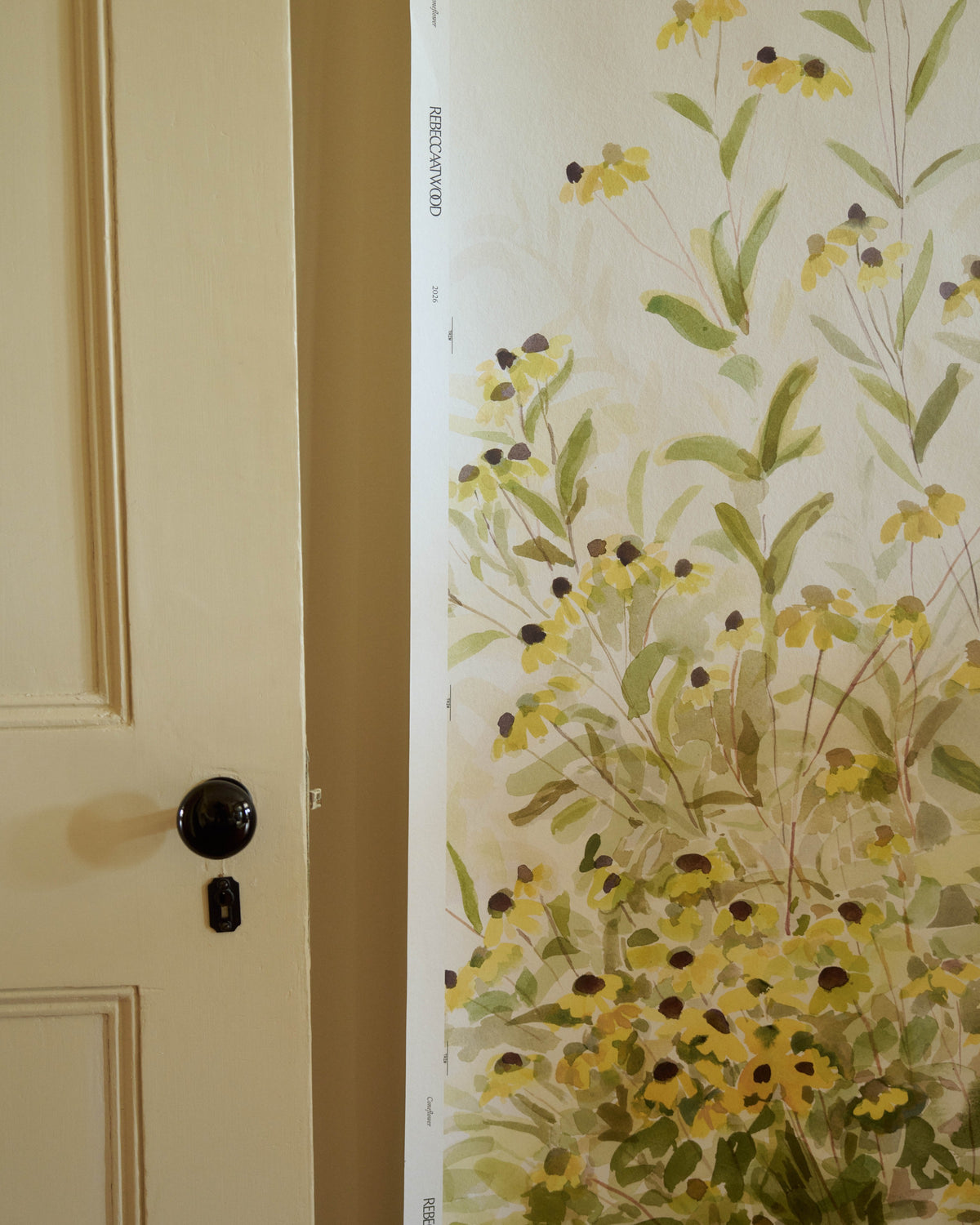 Coneflower Mural in Yellow
