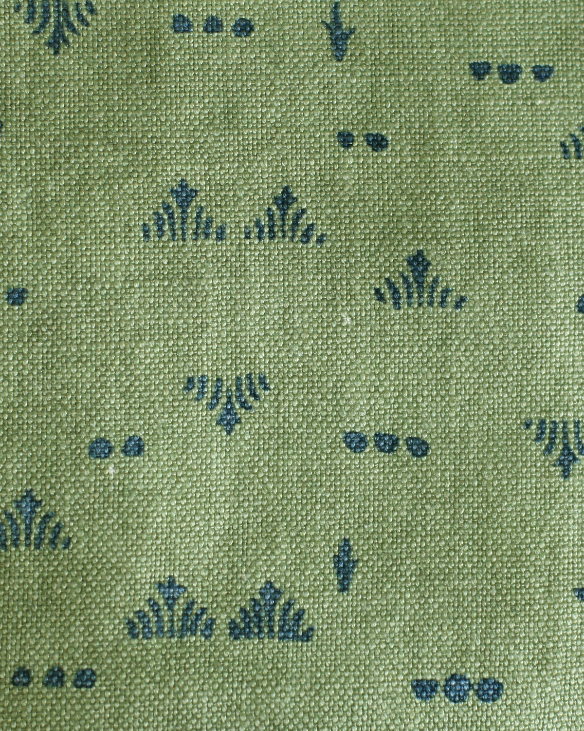 Grass Fabric in Green/Blue