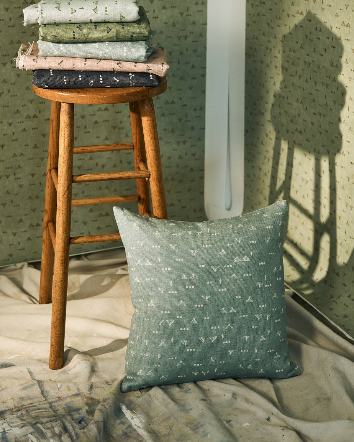 Grass Fabric in Eucalyptus