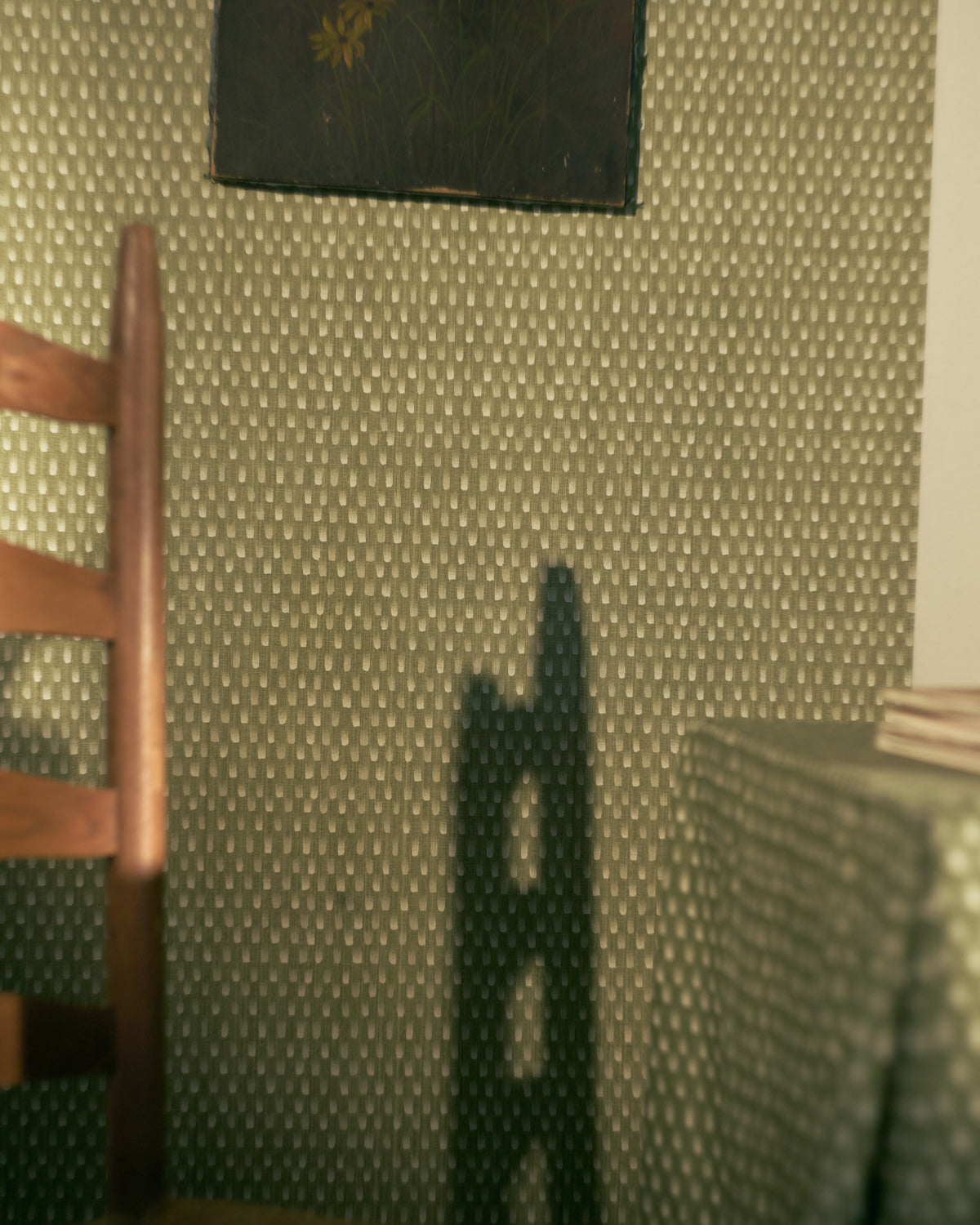 Starfall Wallpaper in Soft Green