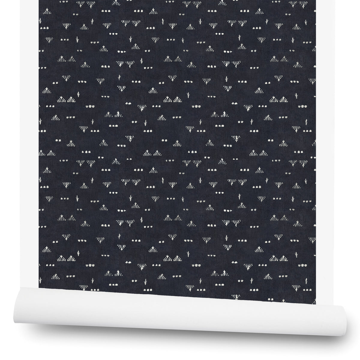 Grass Wallpaper in Blue-Black