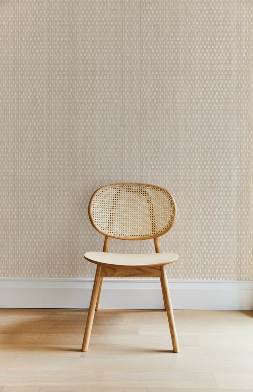 Starfall Wallpaper in Pale Peach