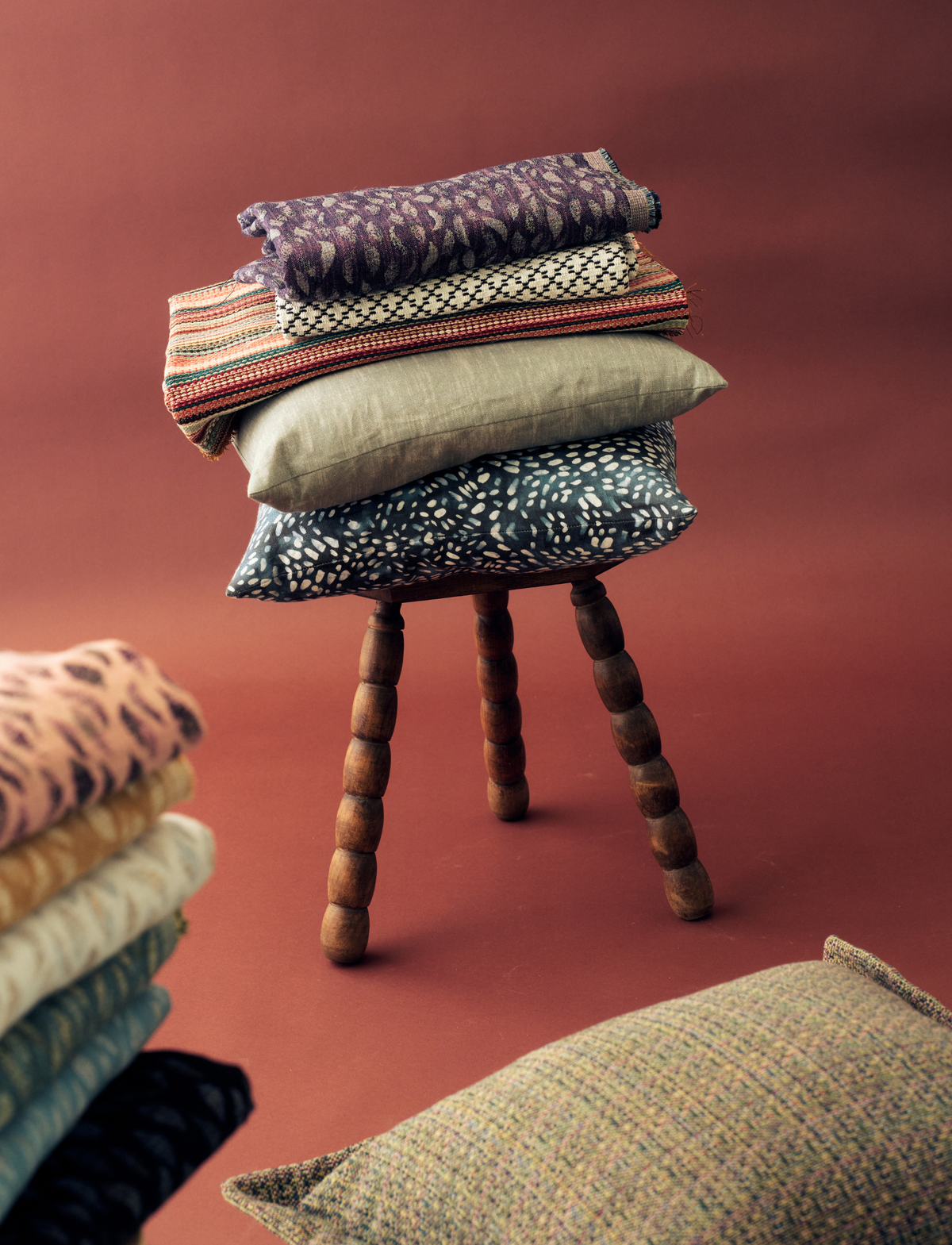 Speckled Fabric in Navy