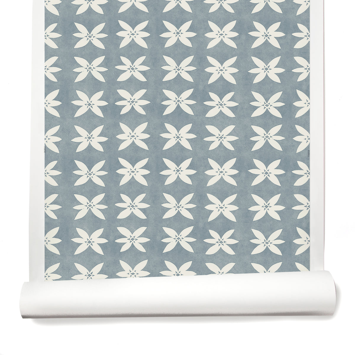 Rain Lily Wallpaper in Blue