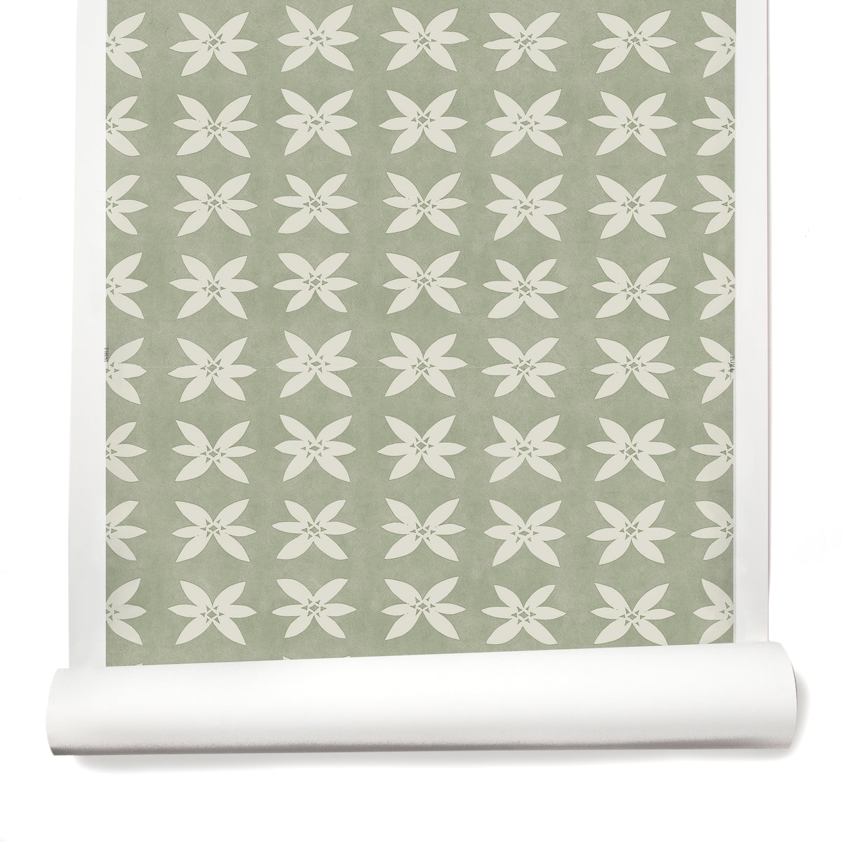 Rain Lily Wallpaper in Light Green