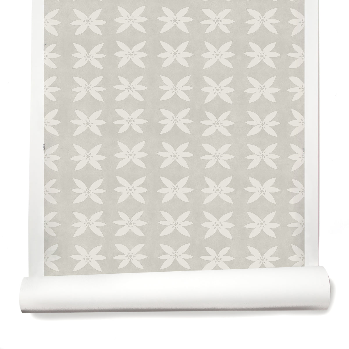 Rain Lily Wallpaper in Pale Stone
