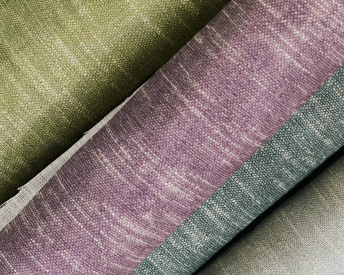 Alder Fabric in Eggplant