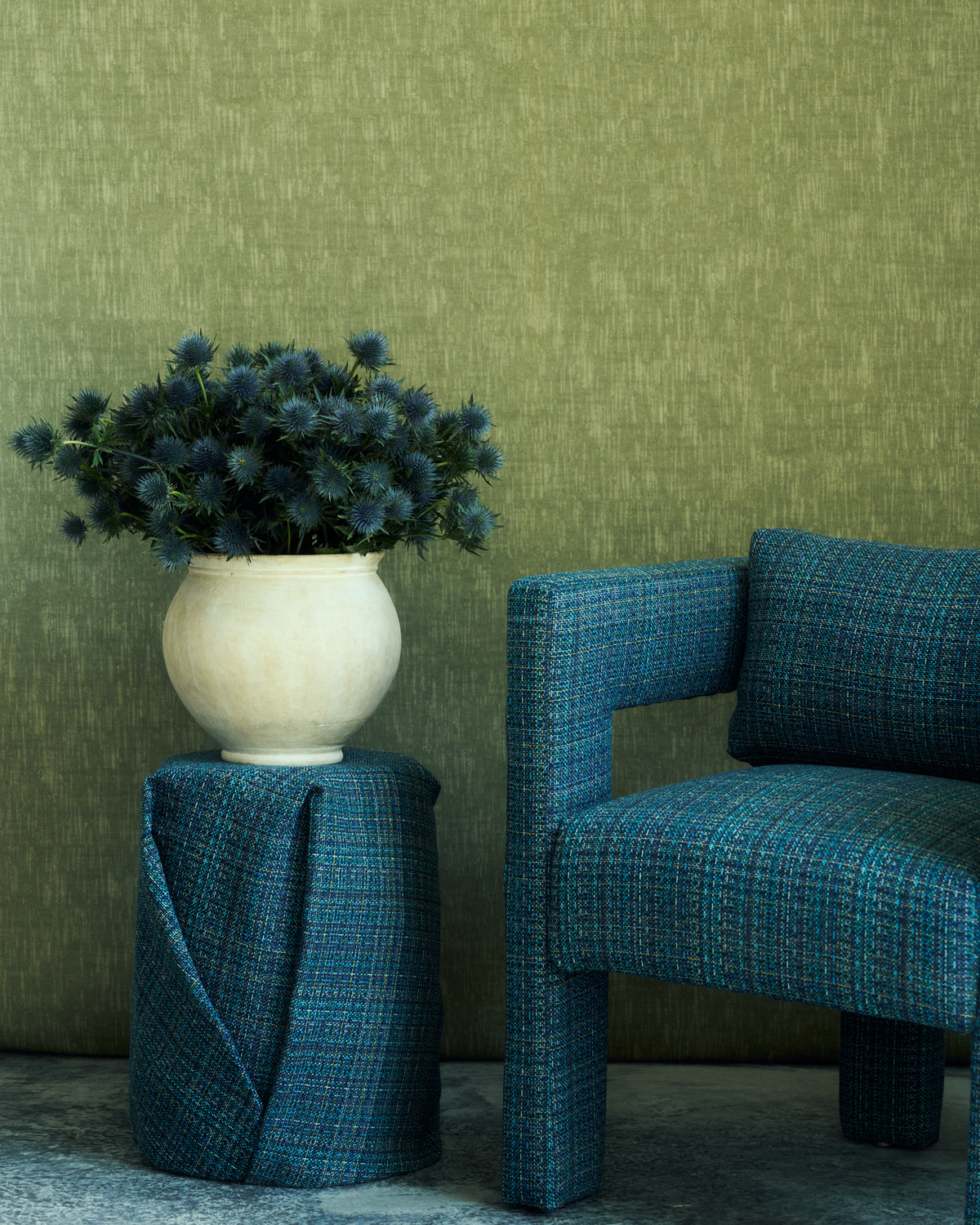 Bramble Fabric in Blue Hour