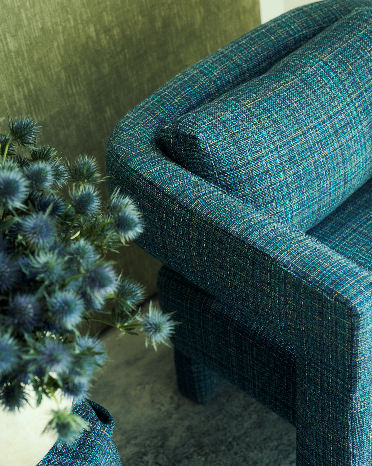 Bramble Fabric in Blue Hour