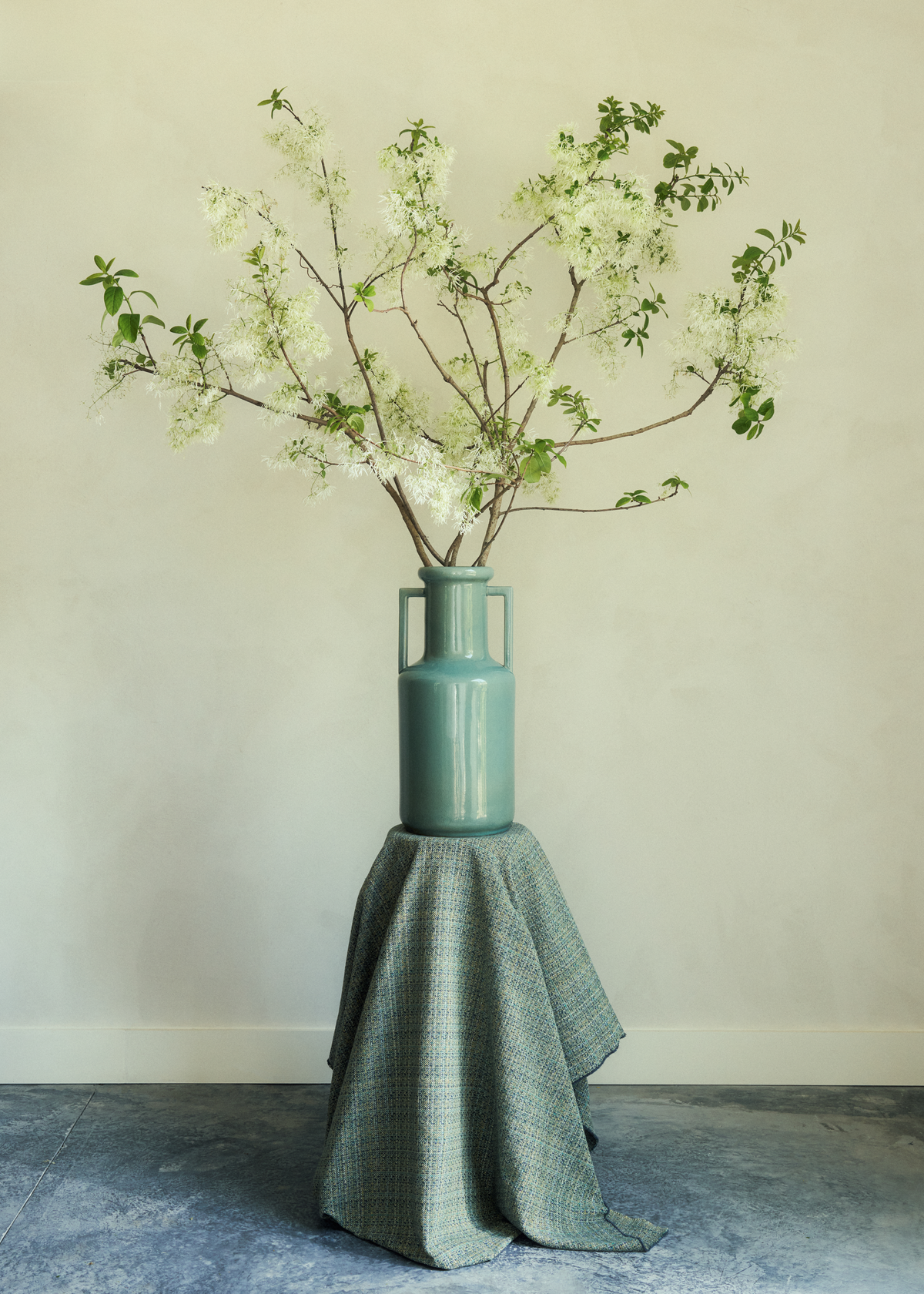Bramble Fabric in Blue Spruce