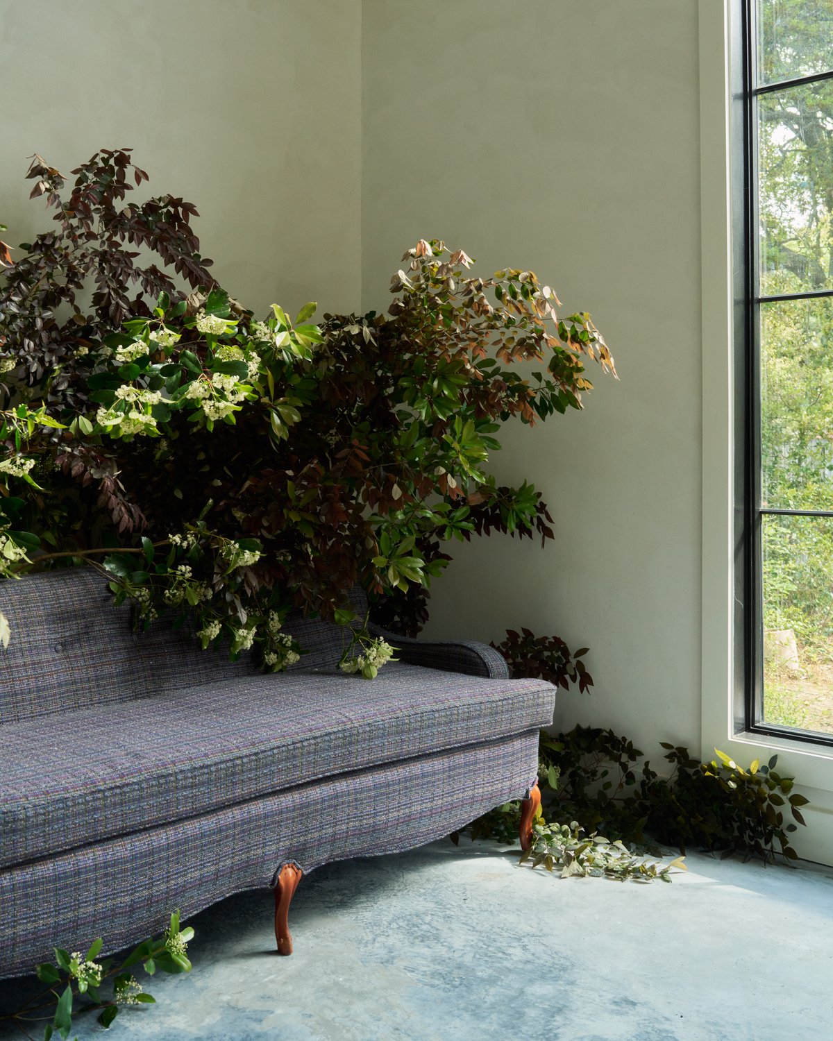 Bramble Fabric in Forest Purple