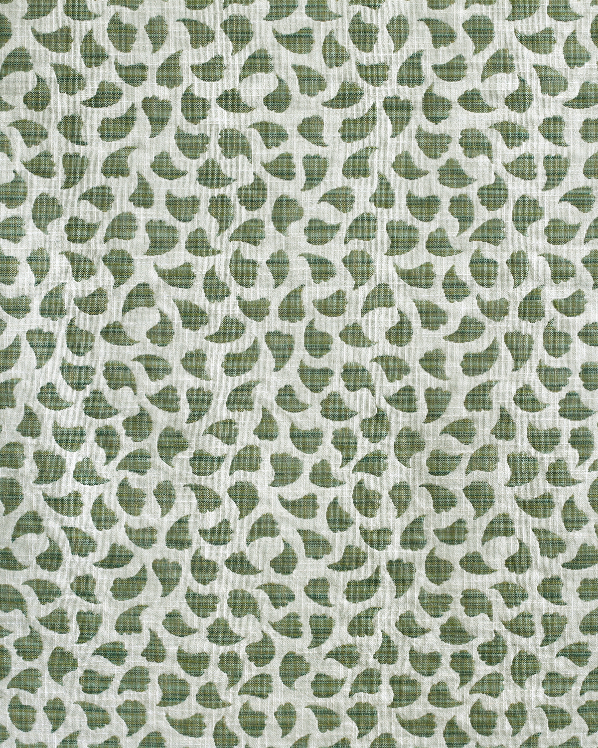 Bubbly Leaves Fabric in Green