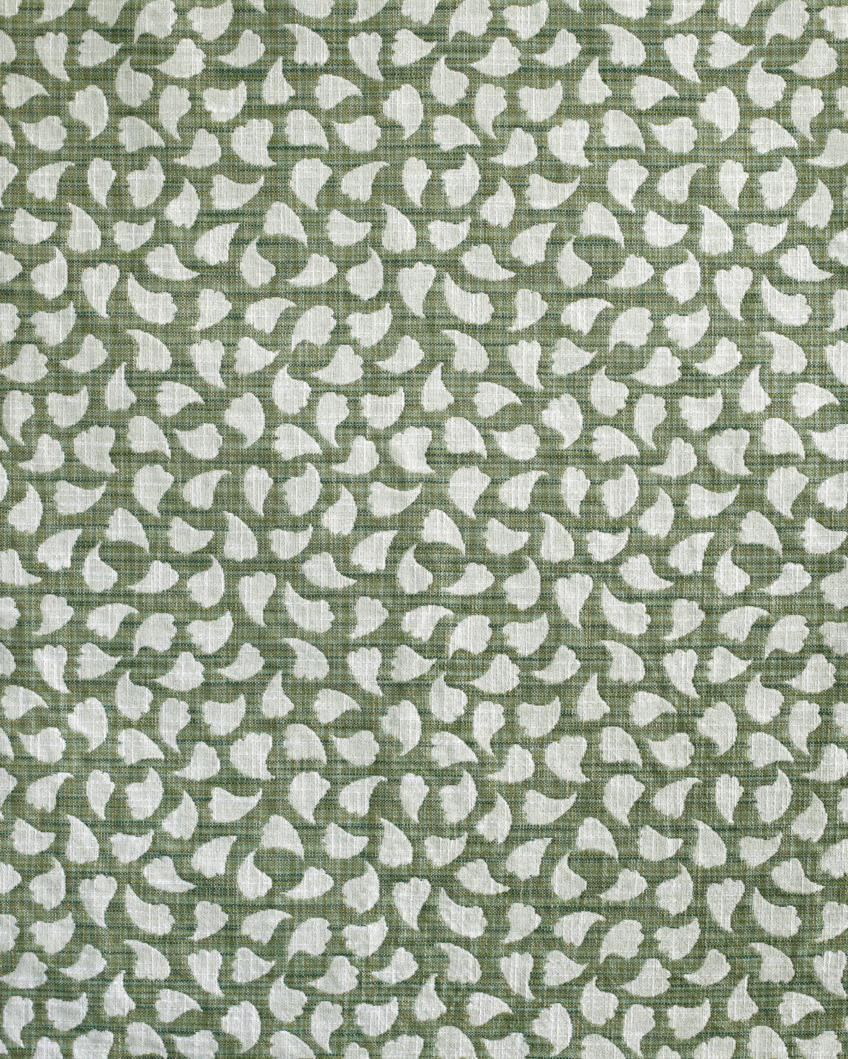 Bubbly Leaves Fabric in Green