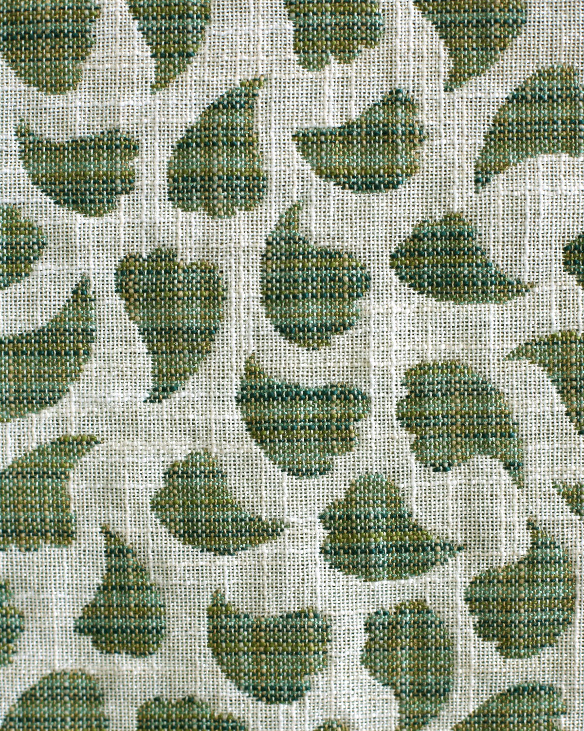 Bubbly Leaves Fabric in Green