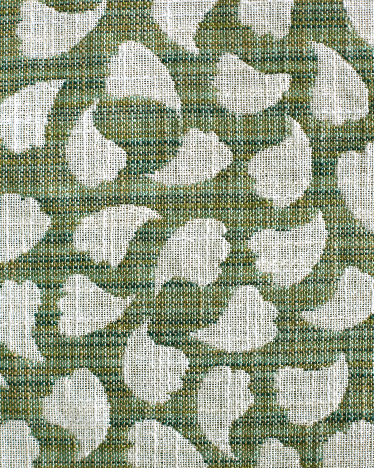 Bubbly Leaves Fabric in Green