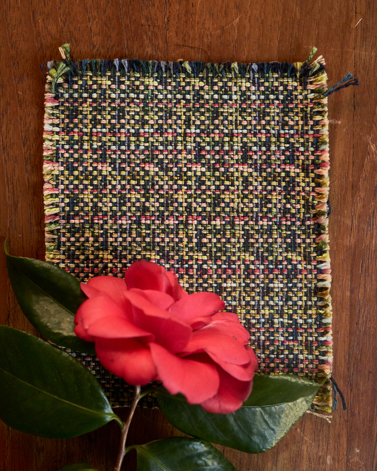 Bramble Fabric in Camellia Leaf
