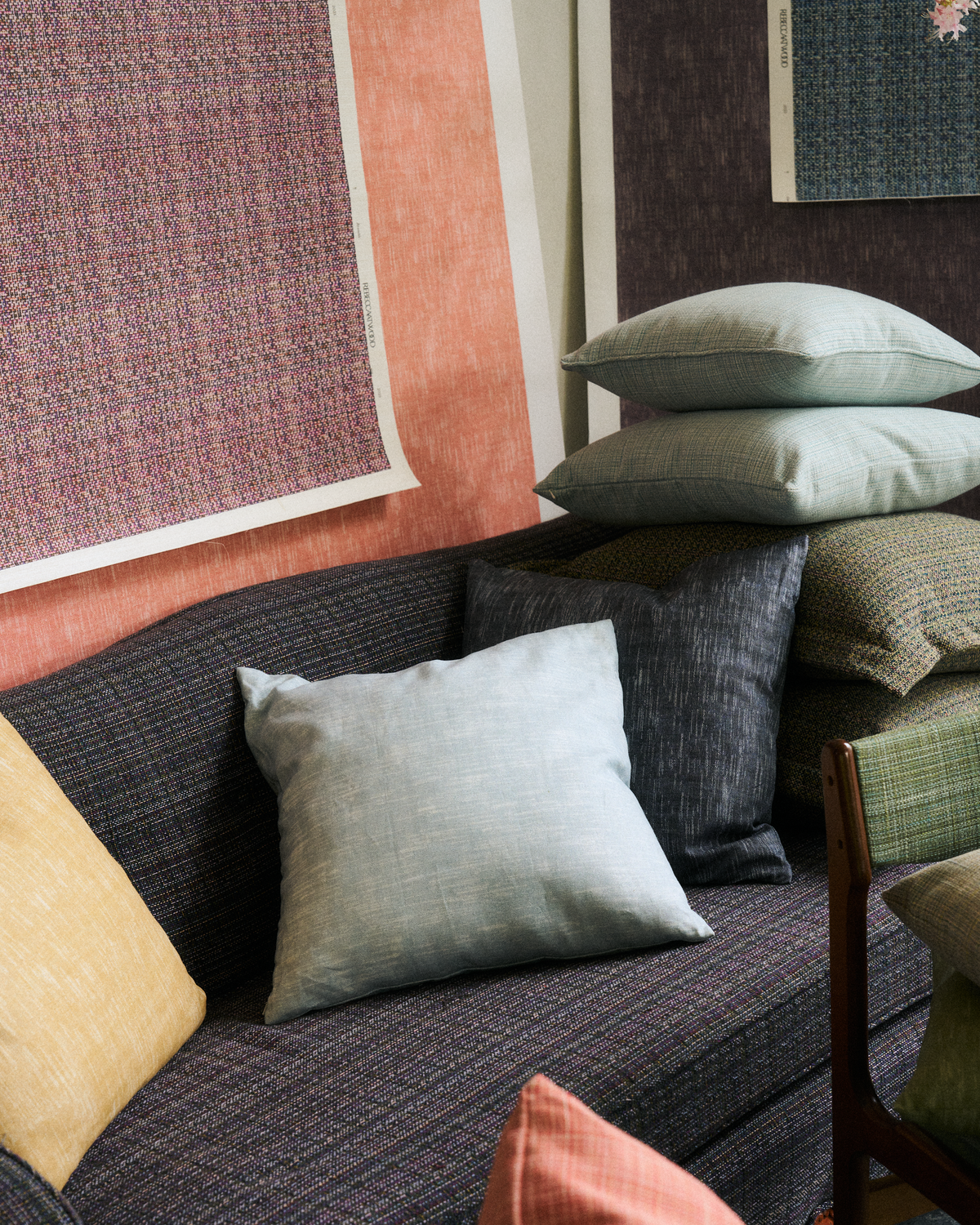 Alder Pillow in Dark Denim