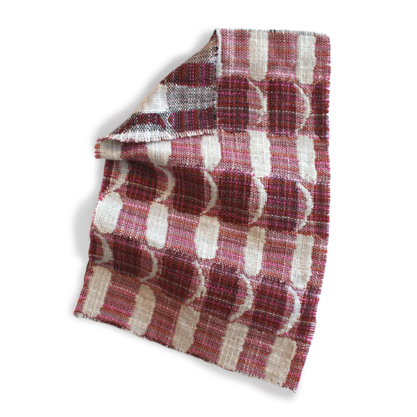 Crescent Plaid Fabric in Pink